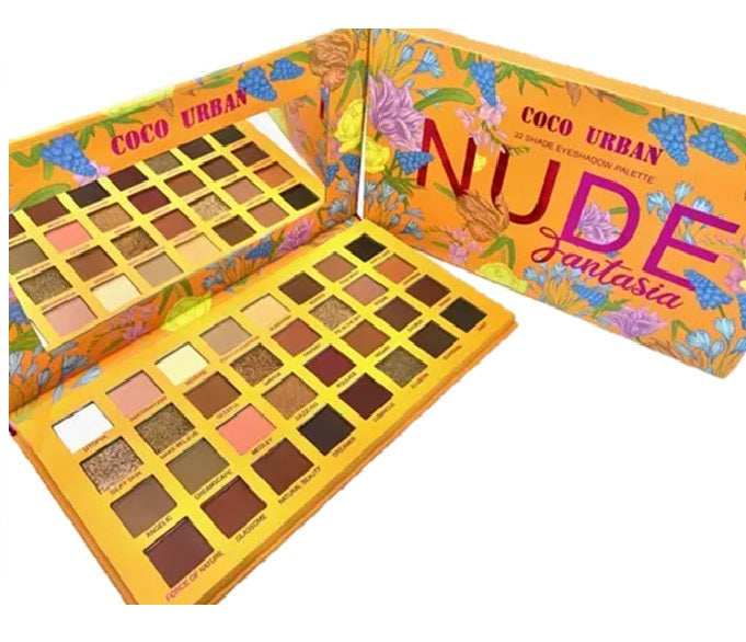 Paleta de Sombras  NUDE Fantasía by Coco Urban x 32 tonos