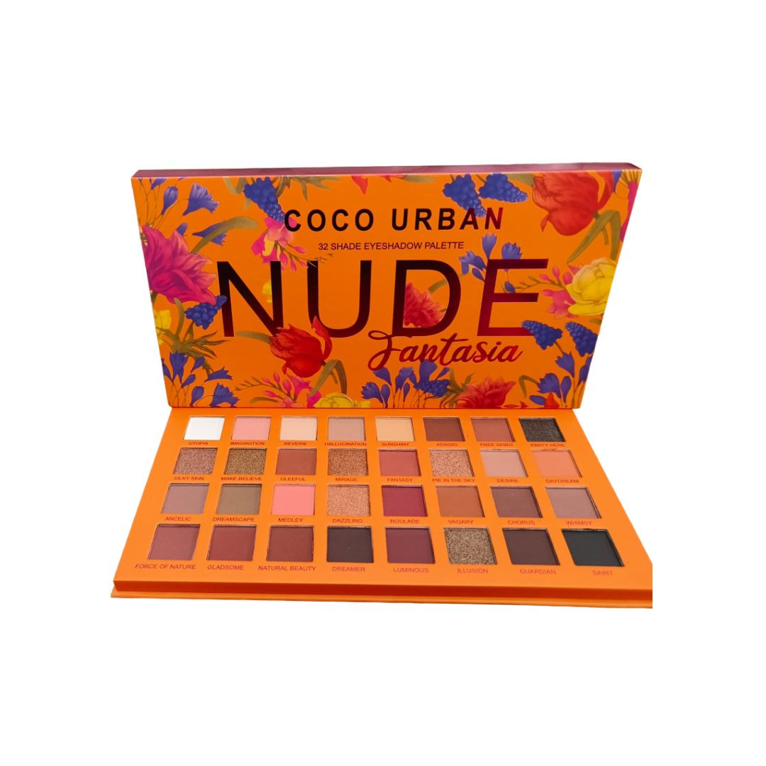 Paleta de Sombras  NUDE Fantasía by Coco Urban x 32 tonos