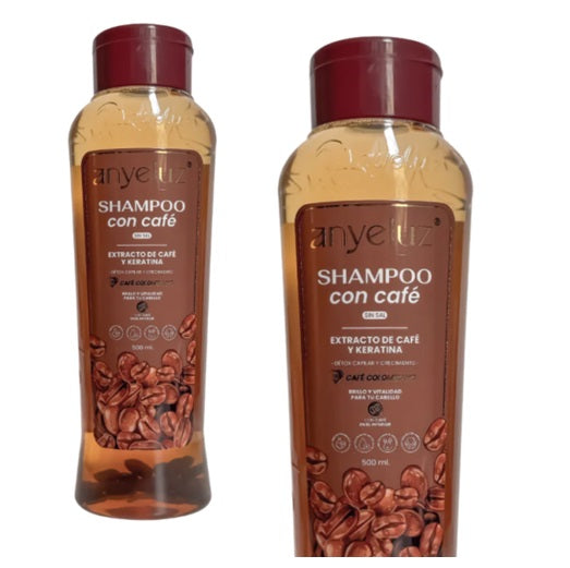 Shampoo Crecimiento Capilar Con Café Anyeluz