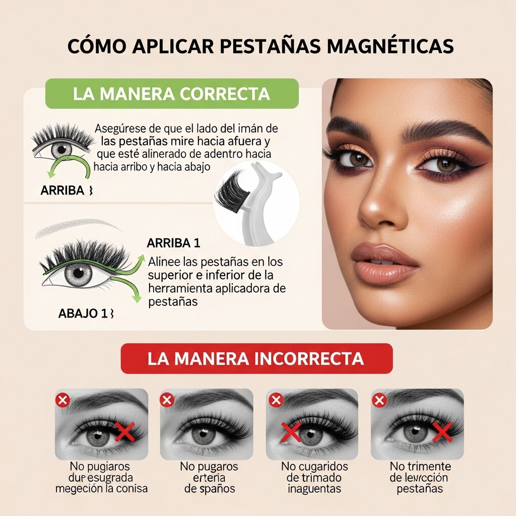 Estuche De Pestañas Magnéticas Con Imanes - EM01