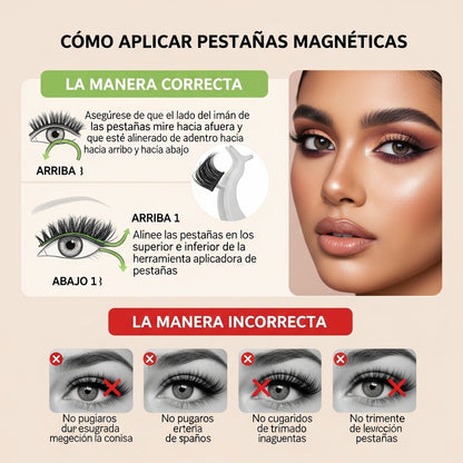 Estuche De Pestañas Magnéticas Con Imanes - EM01