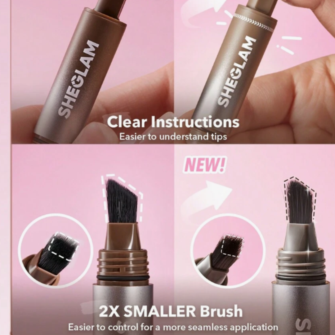 Pincel angular SHEGLAM  sombra de ojos Brow-Fection Tonos