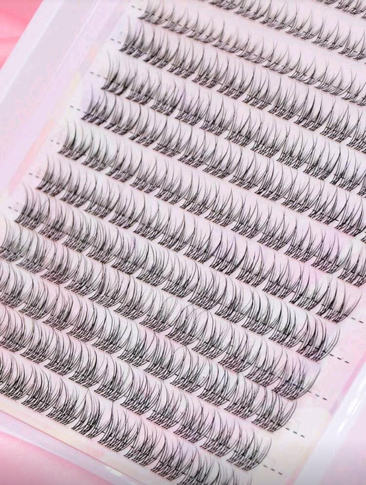 Set de Pestañas Juego x 154 Piezas (Rizo Natural) FLORA raíces invisibles