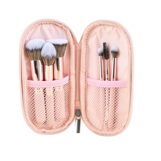 Kit x6 Brochas Profesionales  Viajeras + Estuche ATENEA