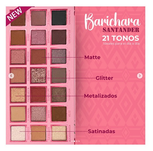 Paleta de Sombras BARICHARA x 21 Tonos Engol
