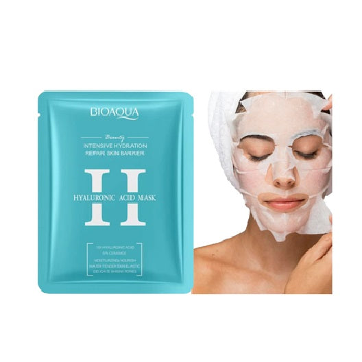 Mascarilla de Hidratación Intensiva  y Piel Radiante -Ácido Hialurónico BioAqua